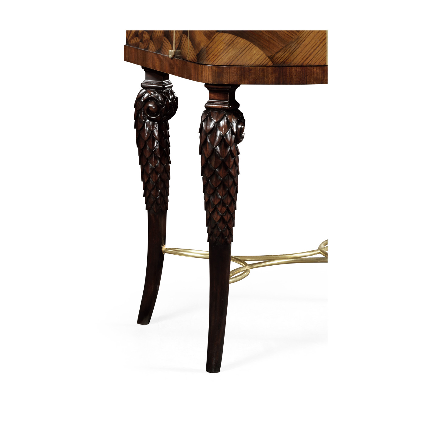 Feather Inlay Drinks Cabinet