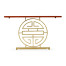 Gilded Oriental Medallion Emperor Red Console Table 