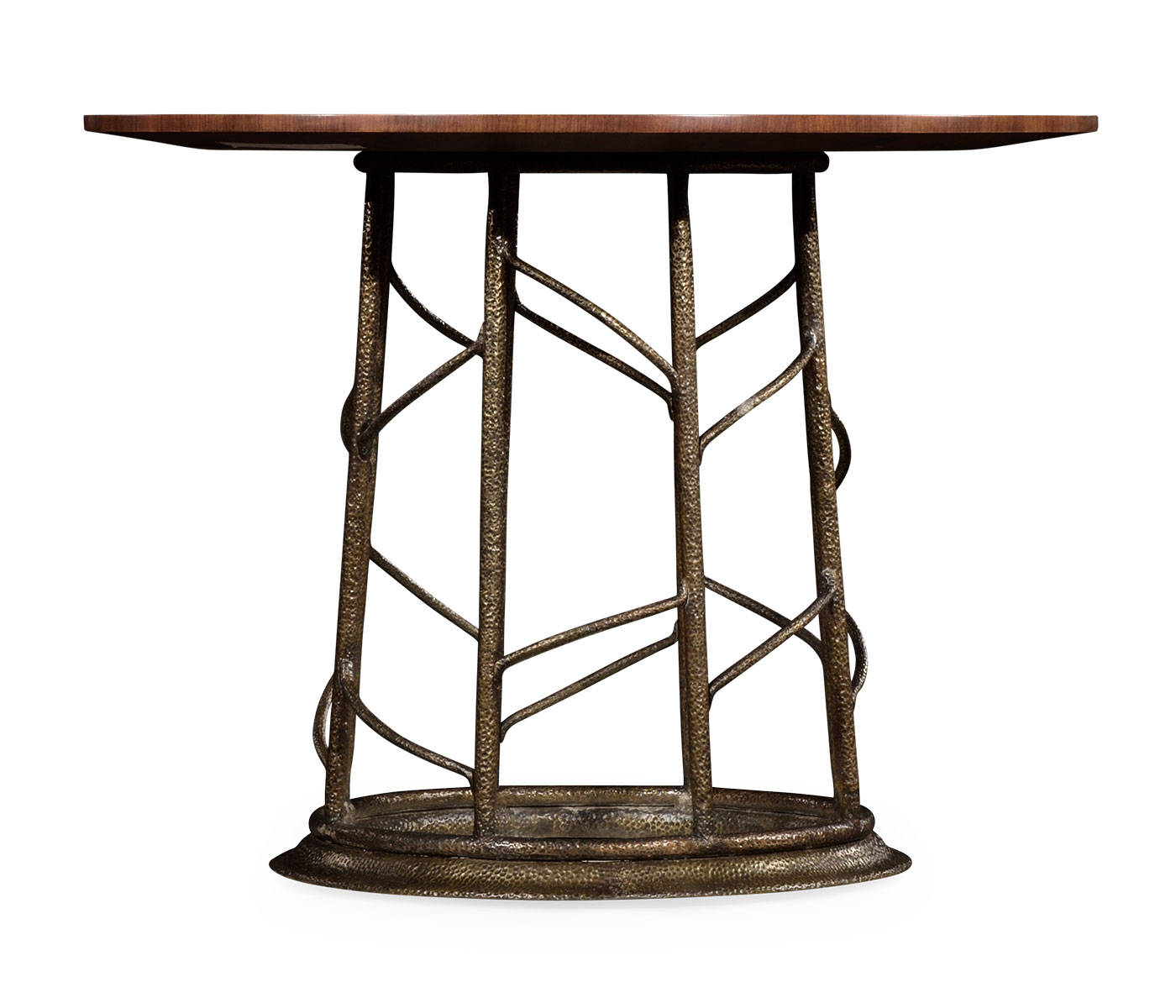 Circular Natural Walnut Continental Table