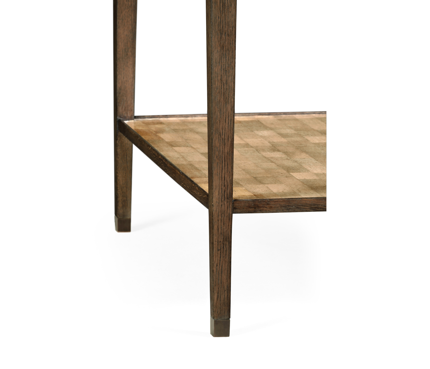Square Natural Walnut Bedside Table