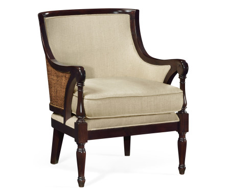 Langkawi Curved Rattan Back Occasional Chair