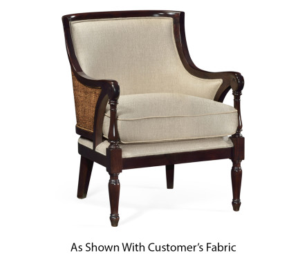 Langkawi Curved Rattan Back Occasional Chair