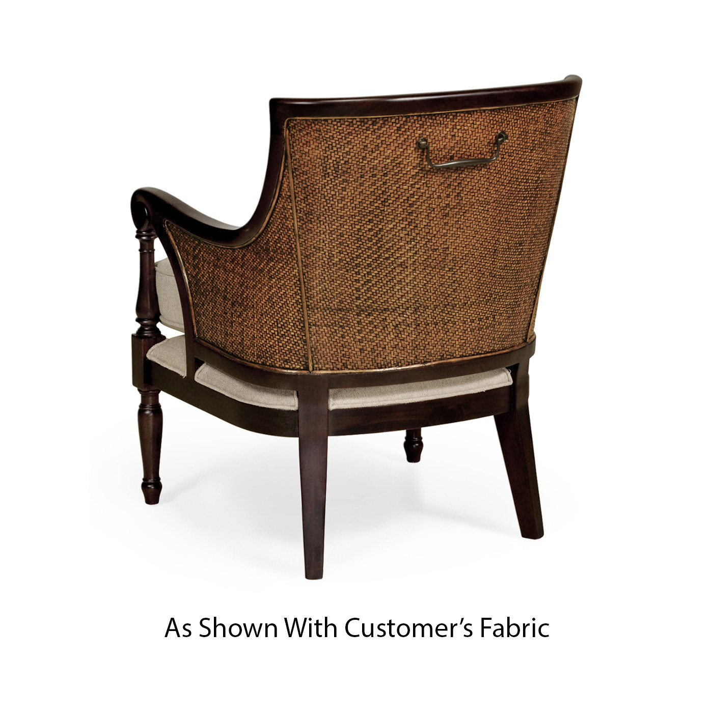 Langkawi Curved Rattan Back Occasional Chair