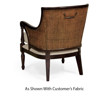 Langkawi Curved Rattan Back Occasional Chair