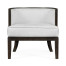Langkawi Occasional Tub Chair with Rattan Matte Back