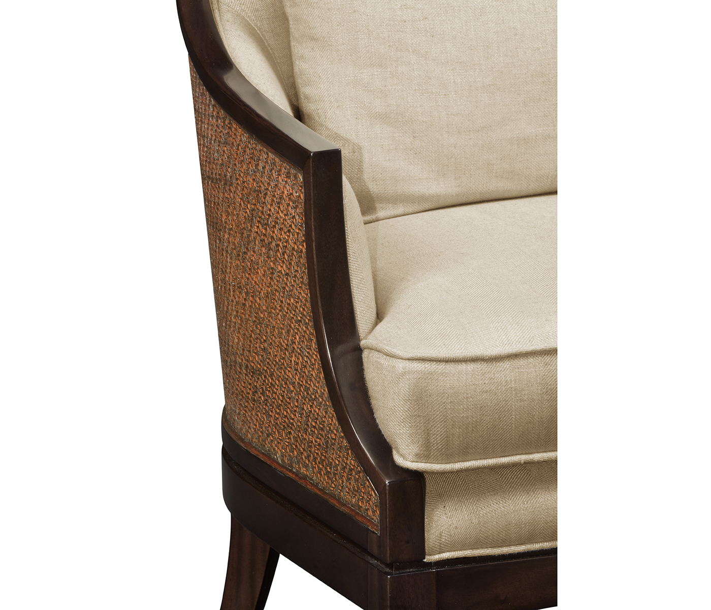 Rouded Langkawi Rattan Back Dining Chair