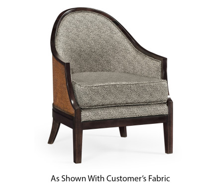 Rouded Langkawi Rattan Back Dining Chair