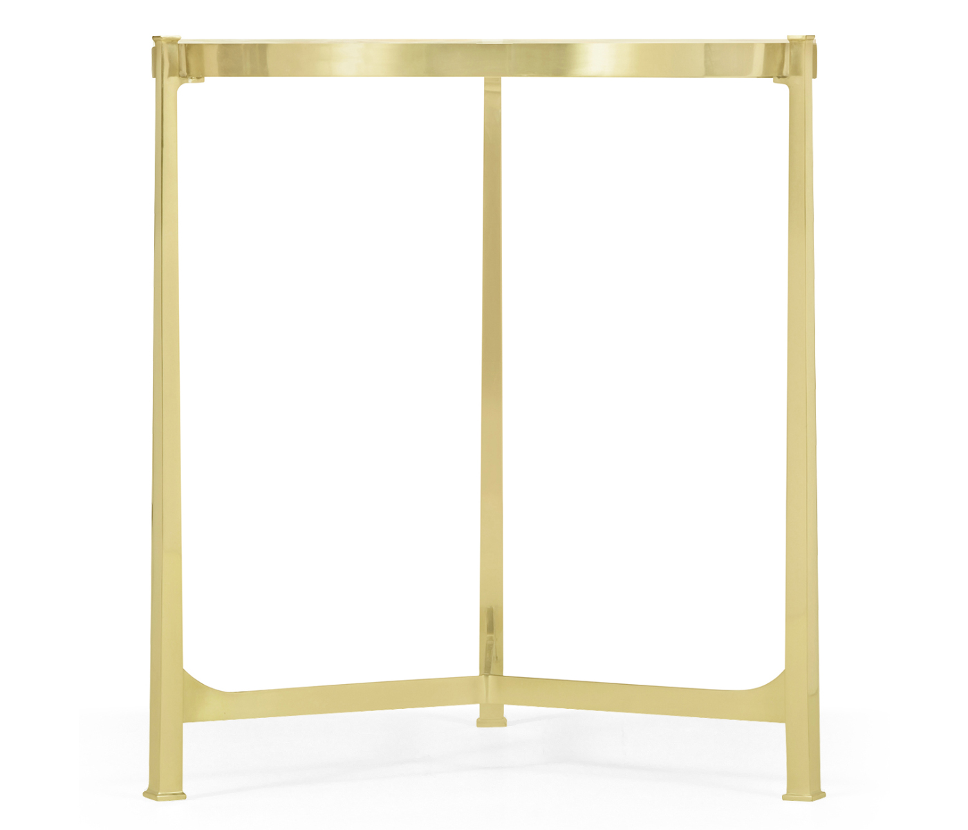 Large Solid Brass & Green Onyx Top Round Lamp Table