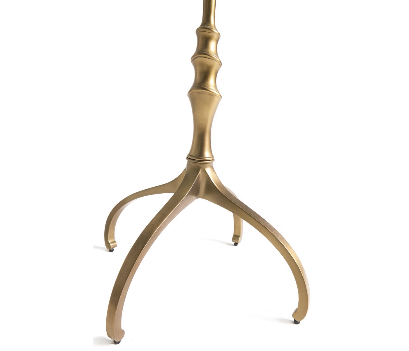 Round Bronze & Glass Side Table