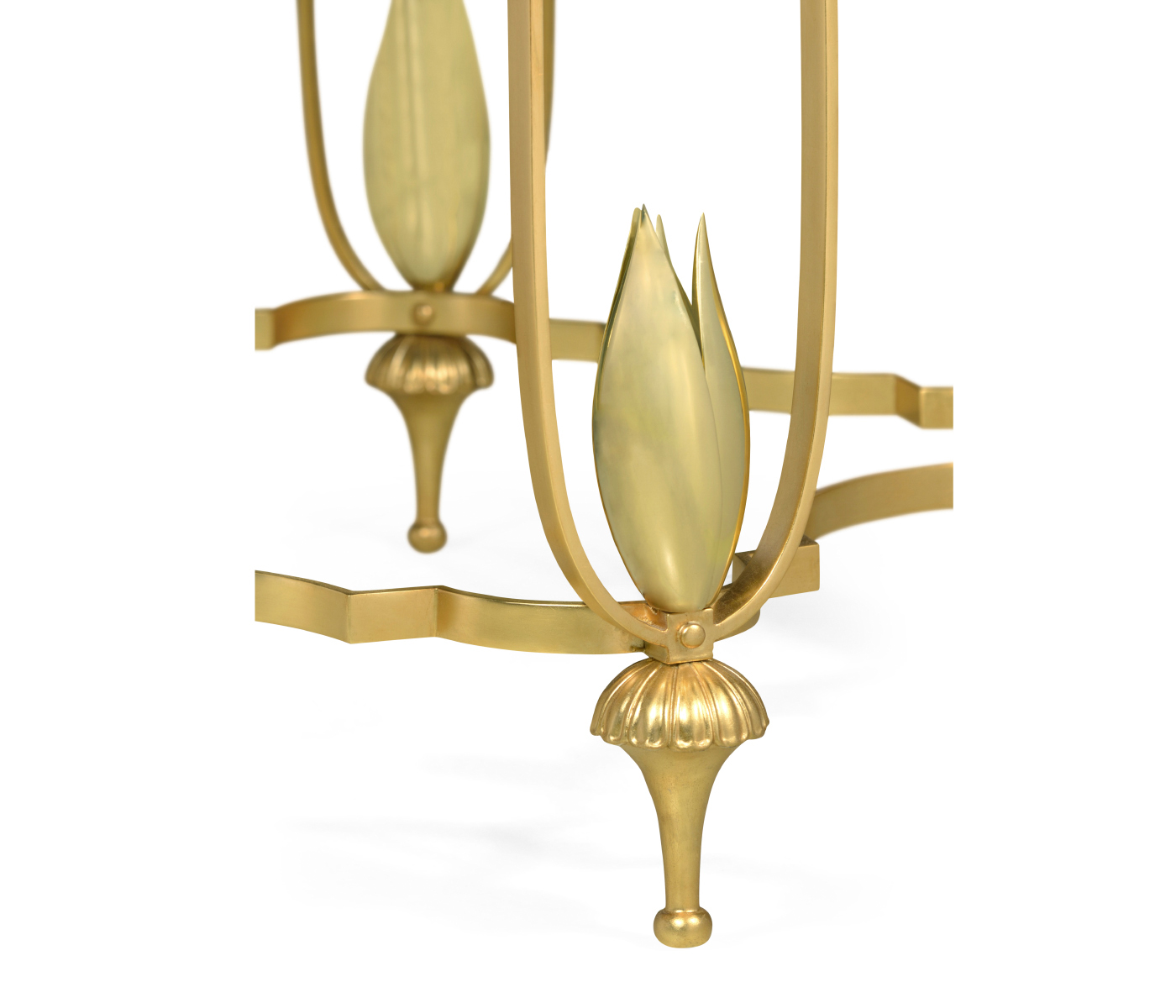 Gilded Centre Table with Green Marble Top