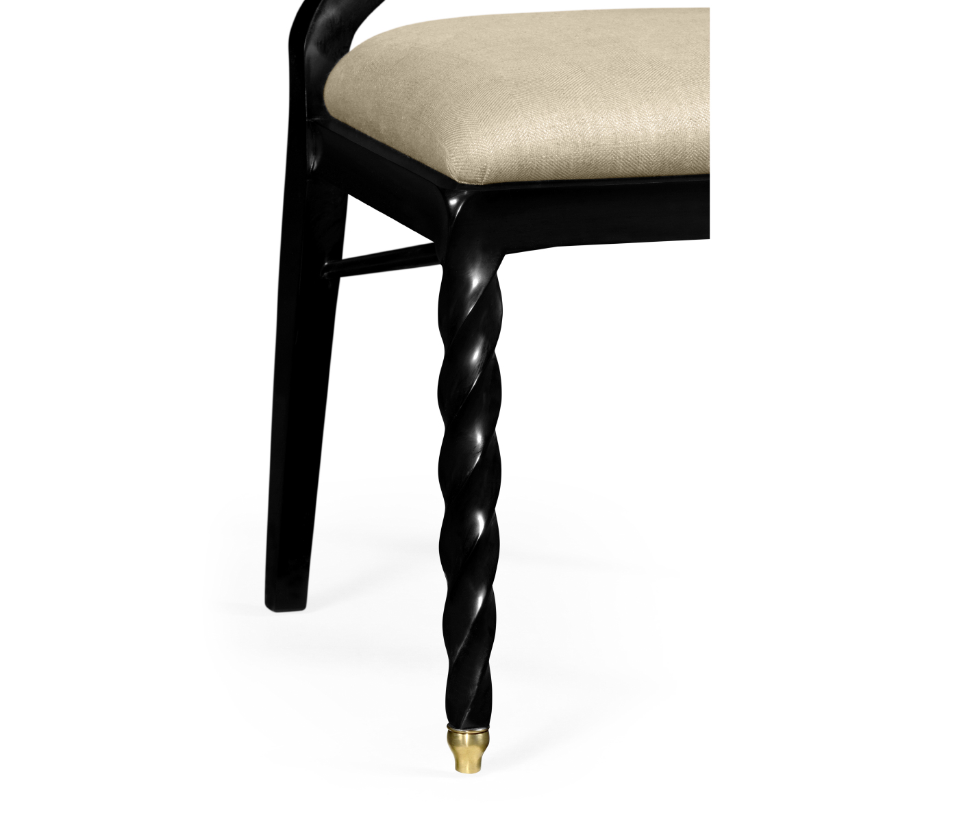 Black Barleytwist Dining Side Chair