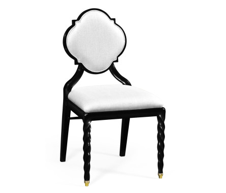 Black Barleytwist Dining Side Chair