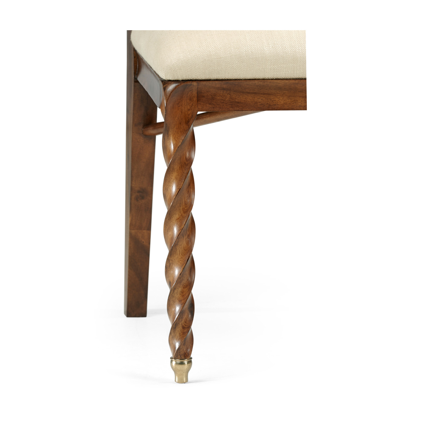 Walnut Barleytwist Dining Side Chair
