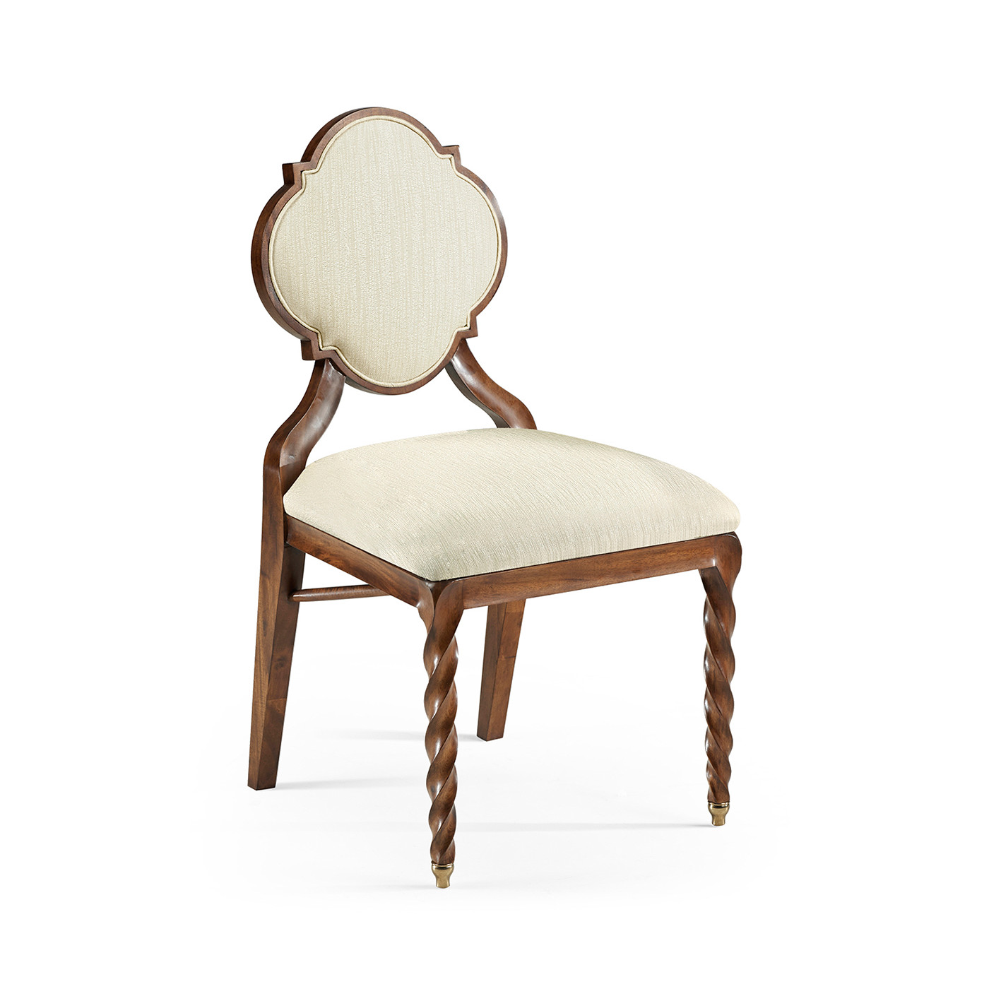 Walnut Barleytwist Dining Side Chair