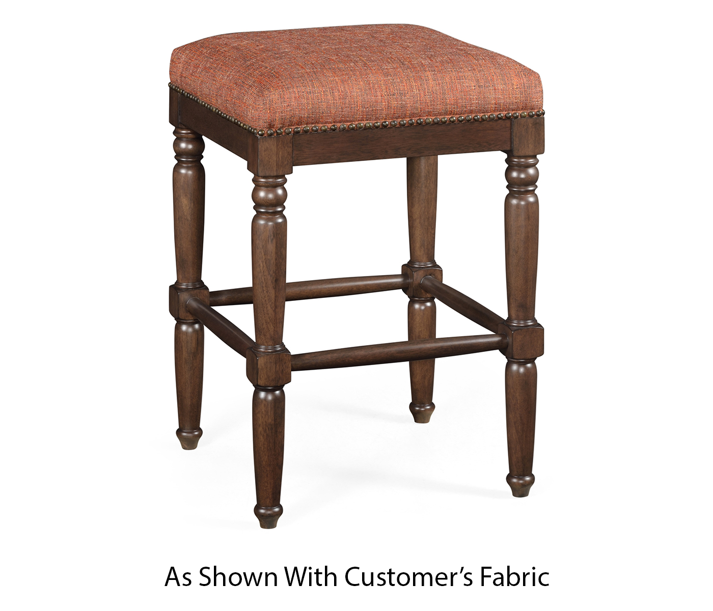 Square Langkawi Walnut Bar Stool