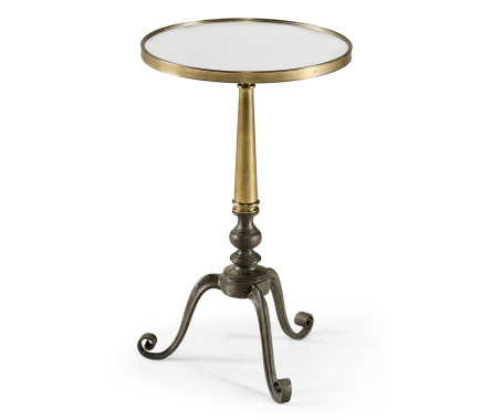 Anitque Brass End Table