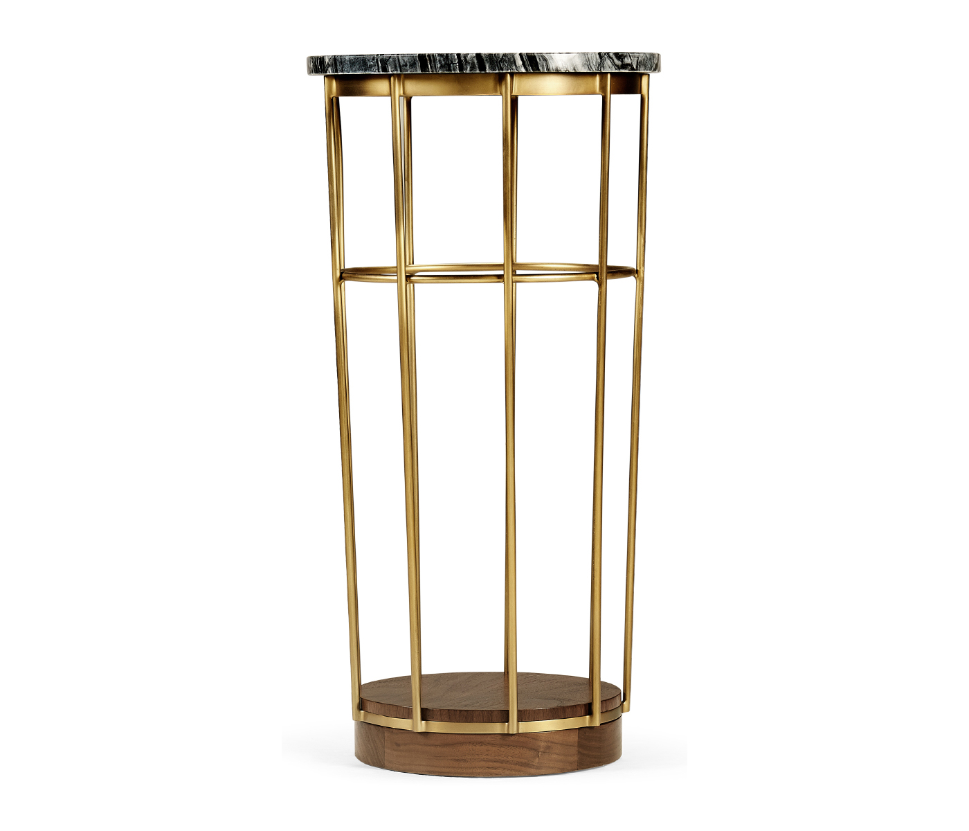 Brass & Marble Round Side Table