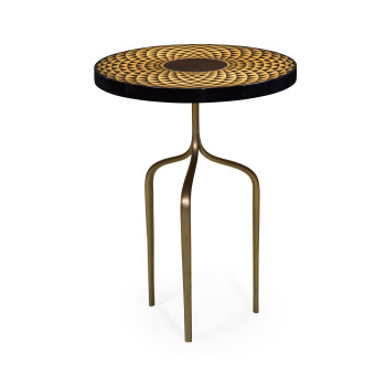 Helical Wine Table with Tripod Base