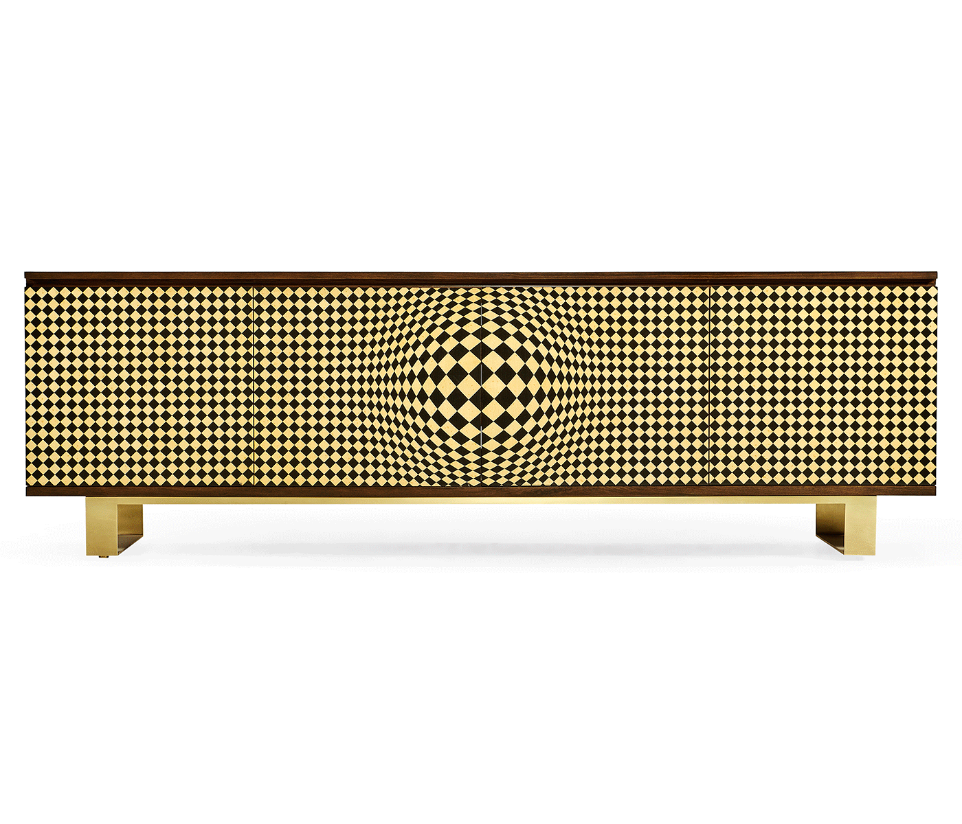 3D Op Art TV Entertainment Unit
