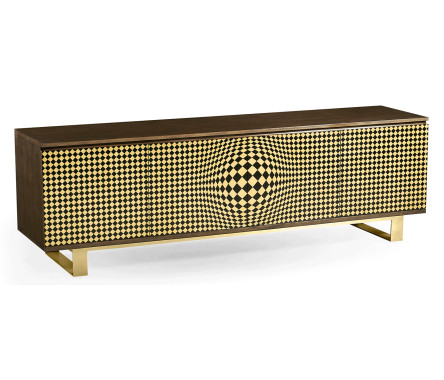 3D Op Art TV Entertainment Unit