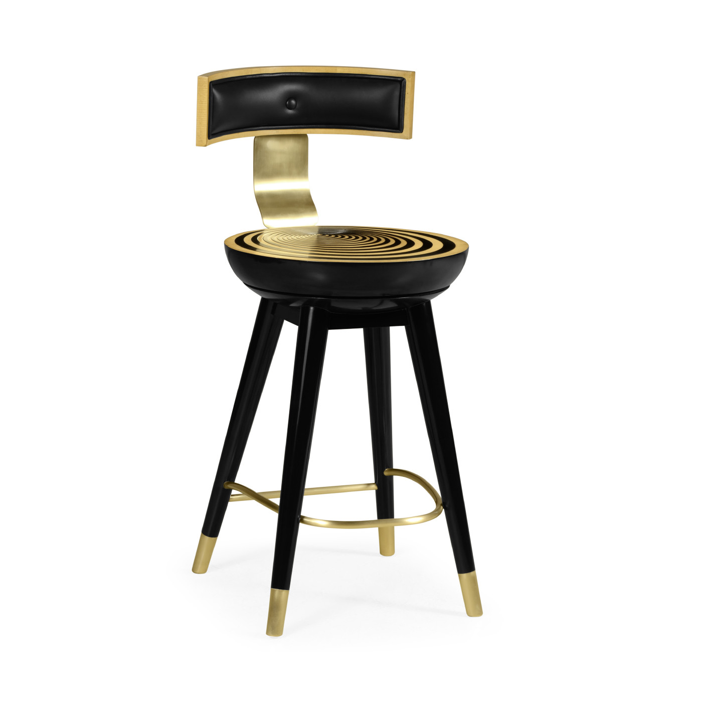 Swivel Counter Stool with Back Support