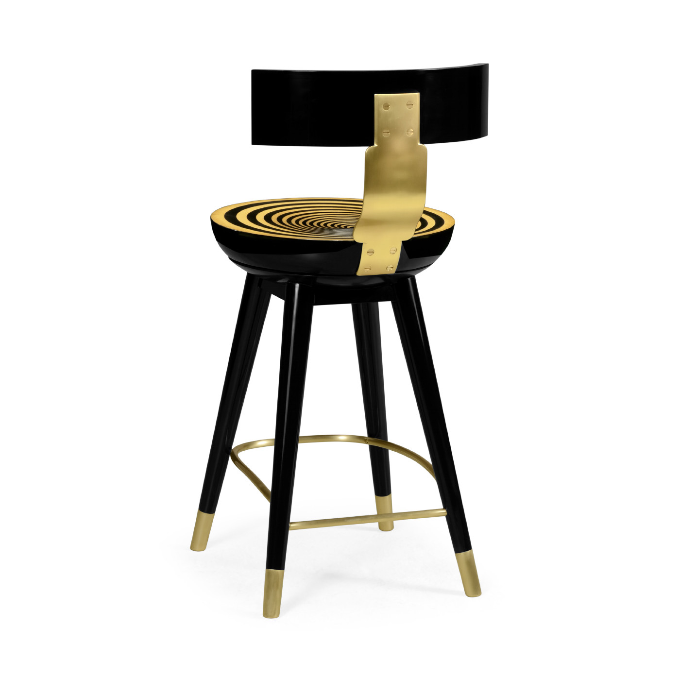 Swivel Counter Stool with Back Support