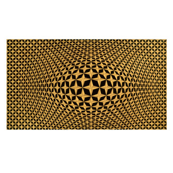 3D Four-Point Star Backlit Geometric Wall Panel