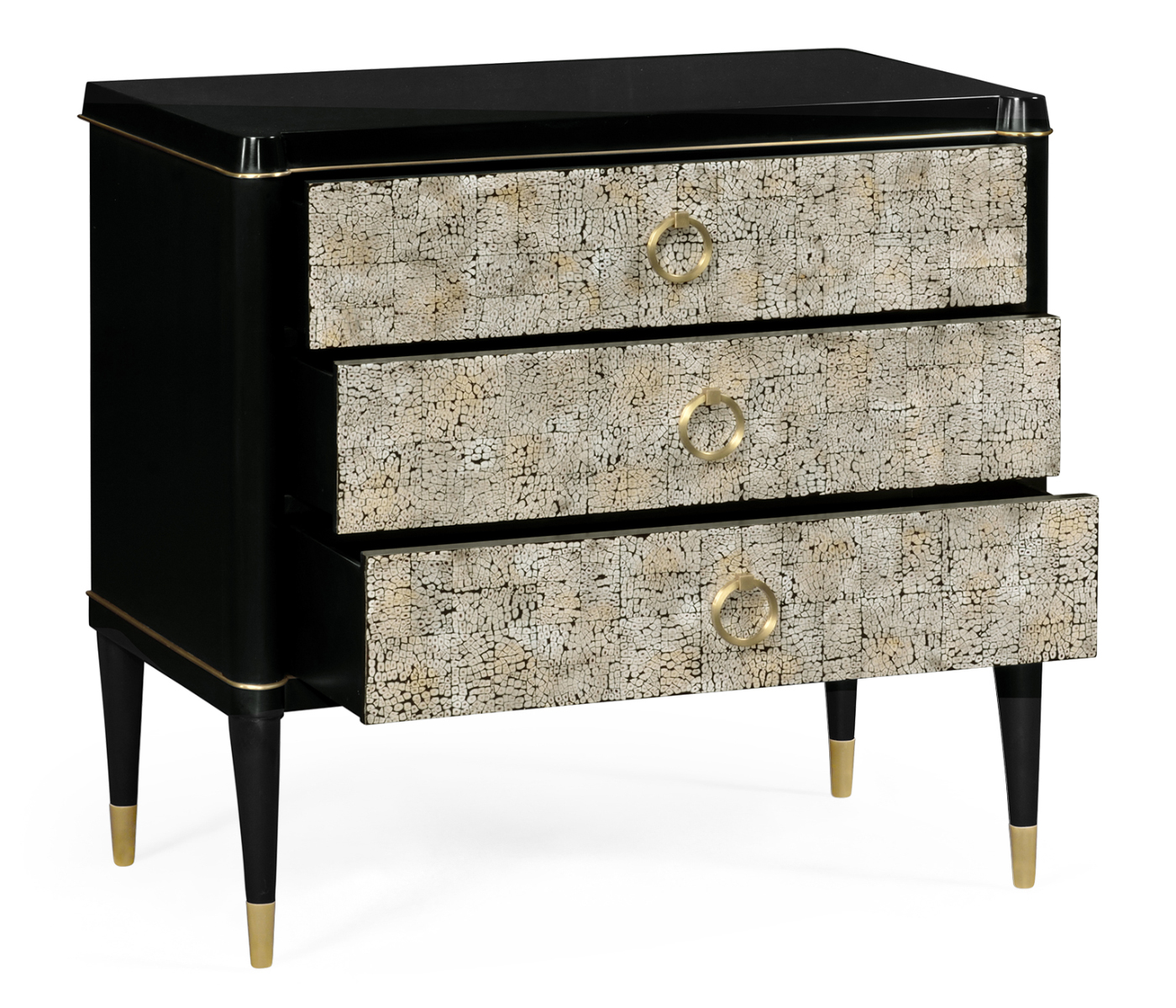 Small Light Grey Eggshell Chest of Drawers