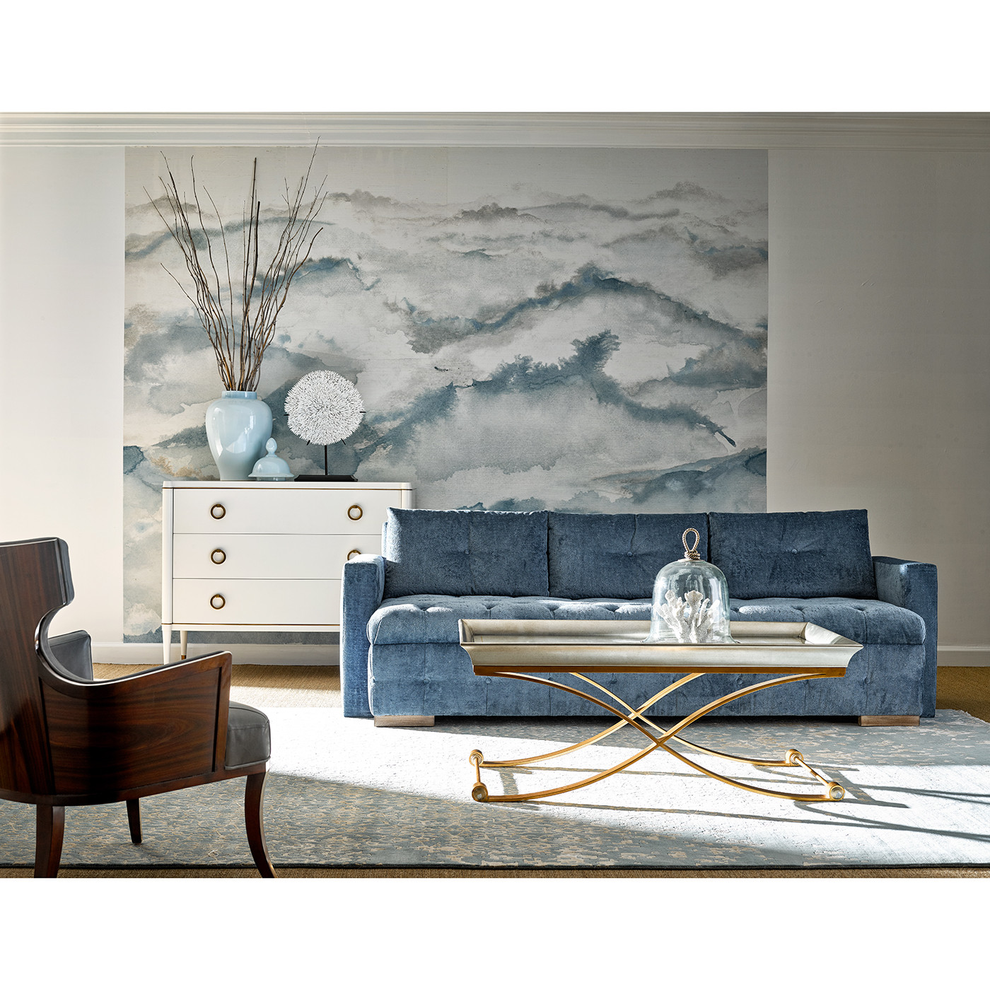 Large Ivory Chest of Drawers