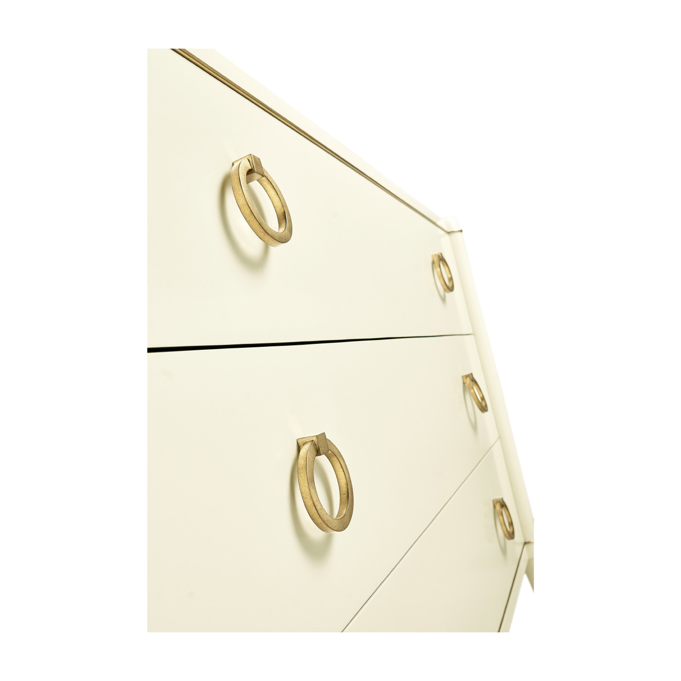 Large Ivory Chest of Drawers