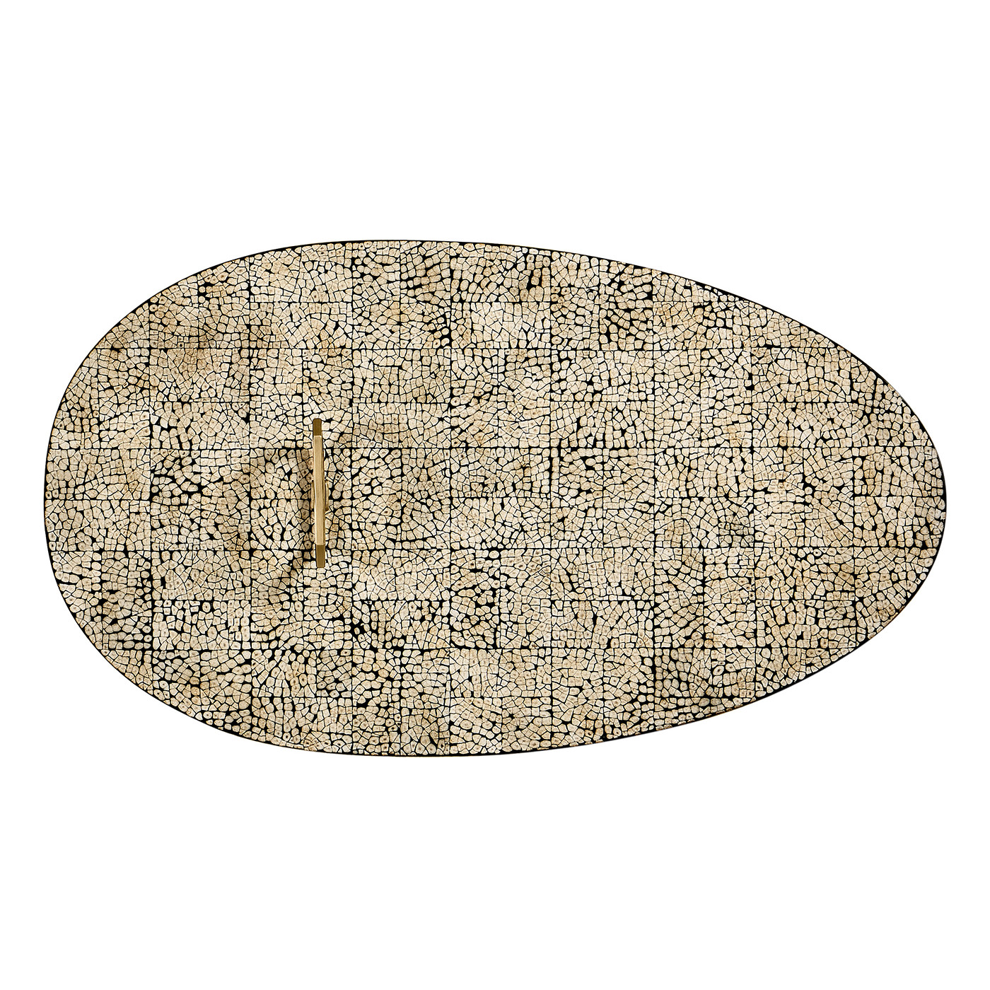 Honey Eggshell Sofa End Table