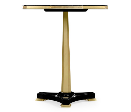 Nonagon Honey Eggshell Side Table