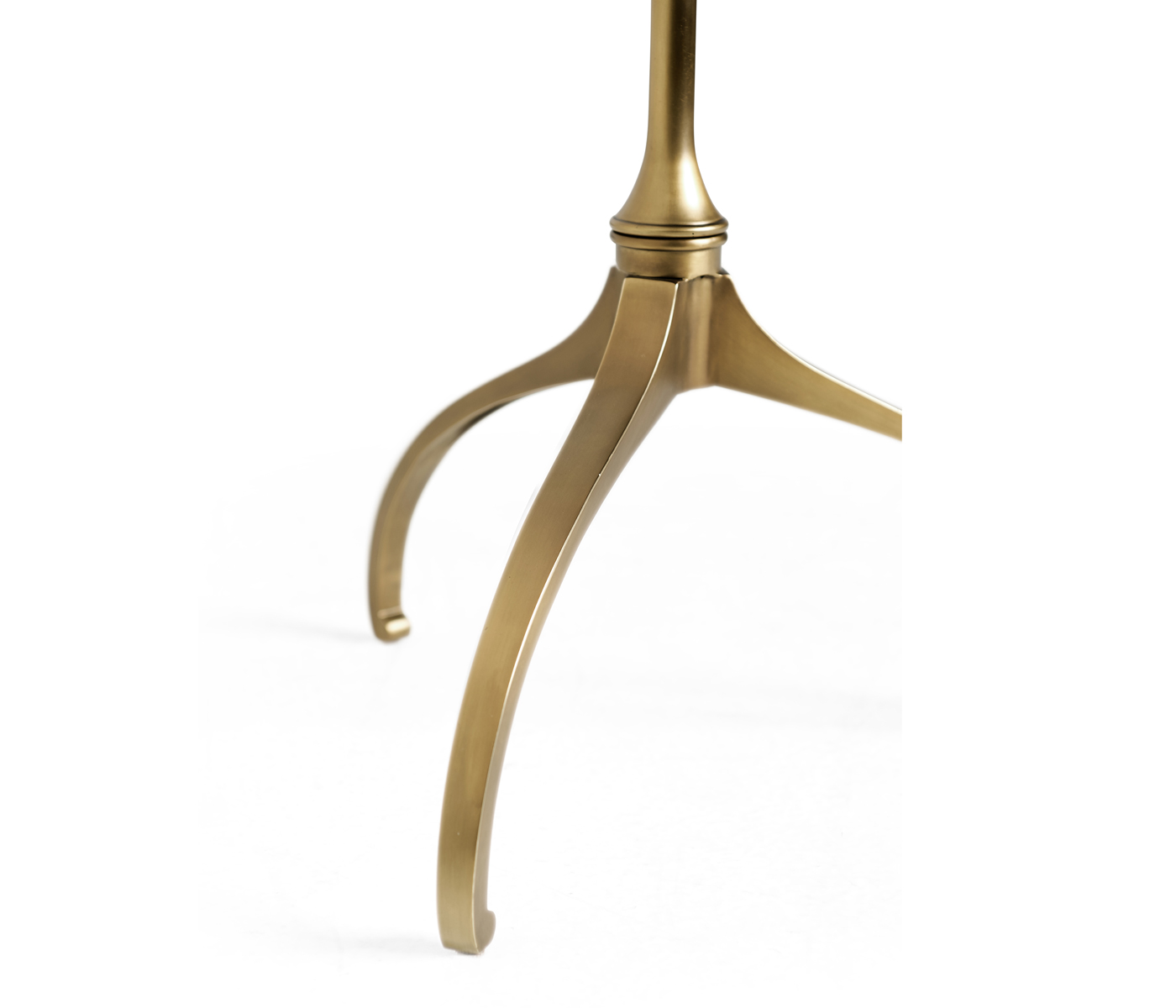 Round Dark Brown Eggshell Side Table