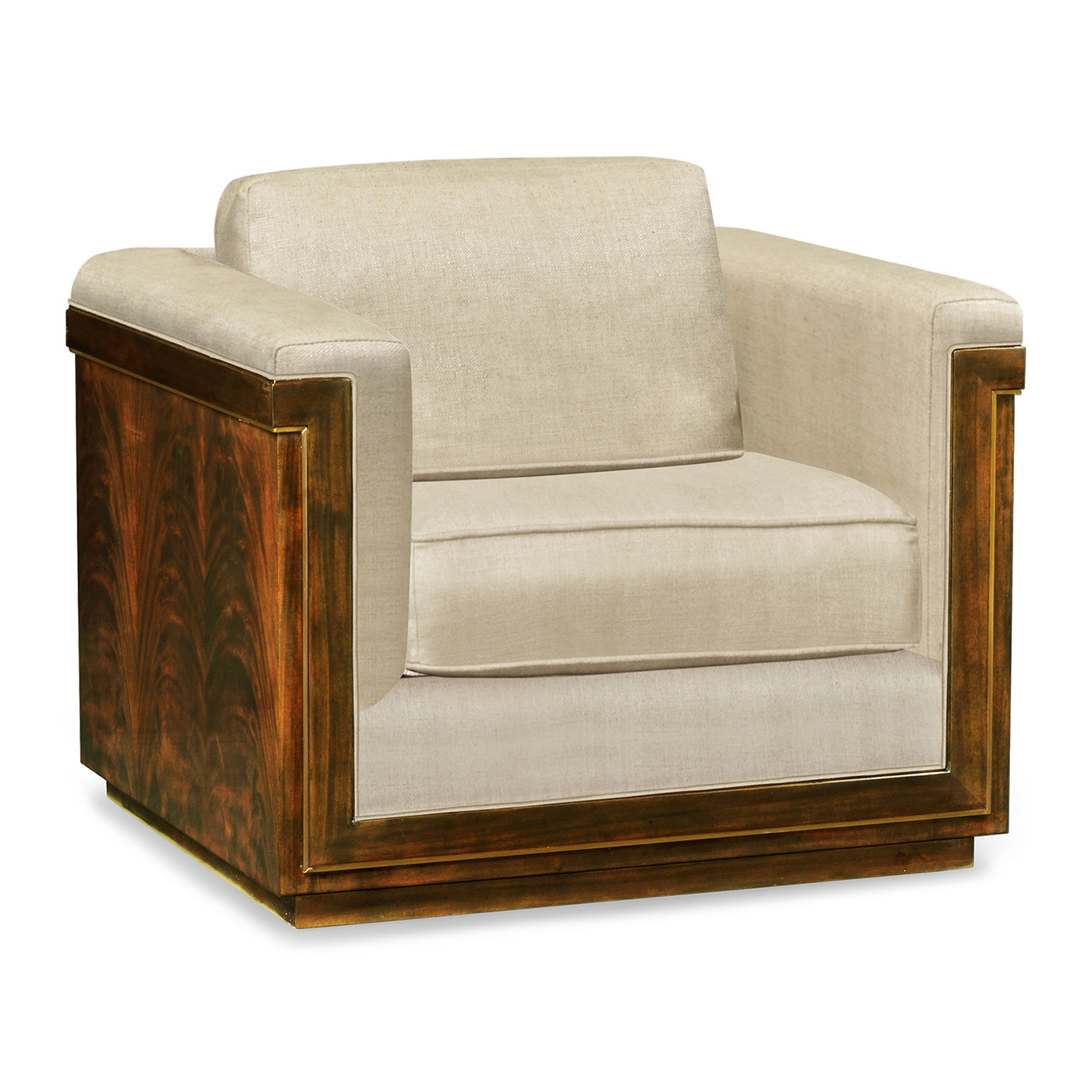 Antique Mahogany Brown High Lustre Chair