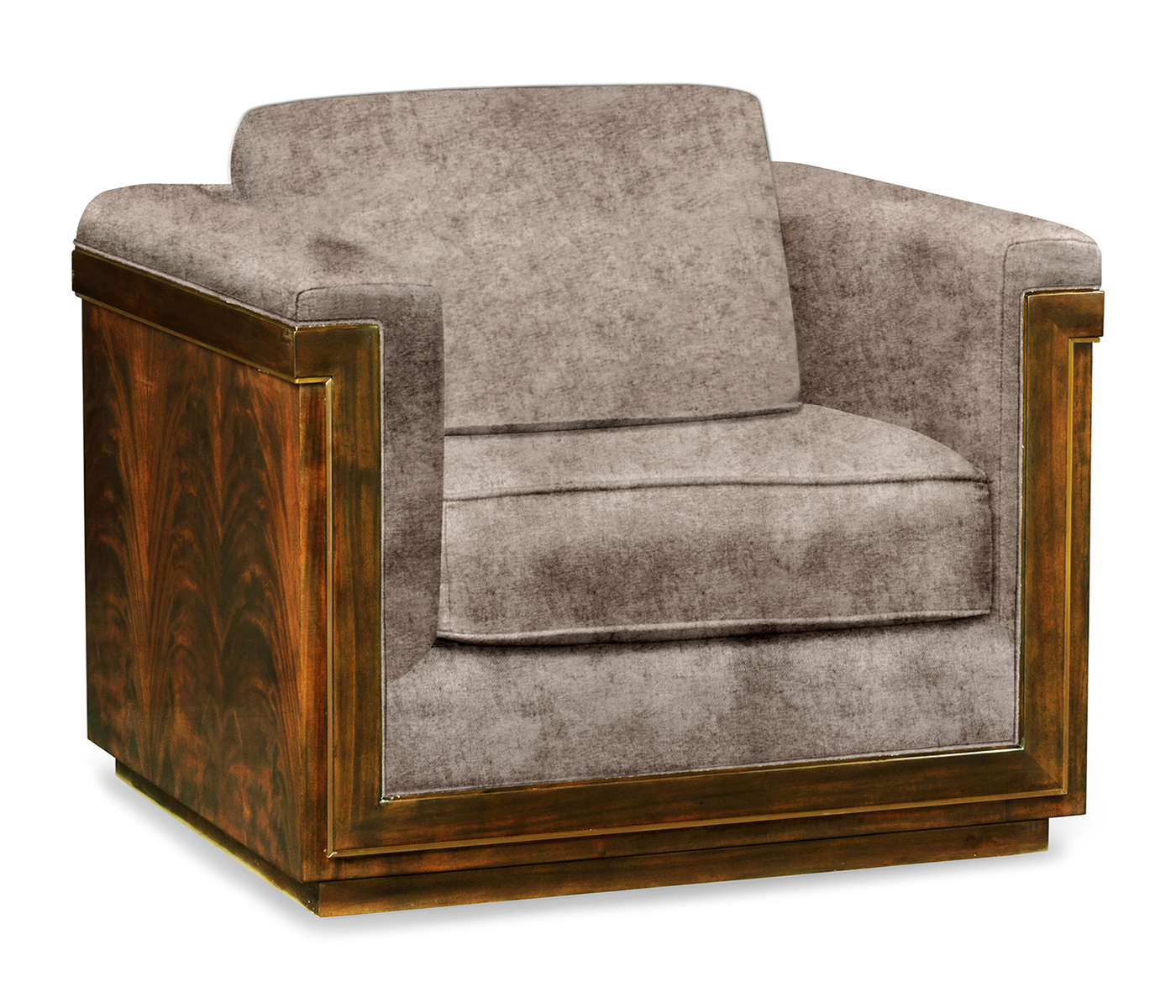 Antique Mahogany Brown High Lustre Chair