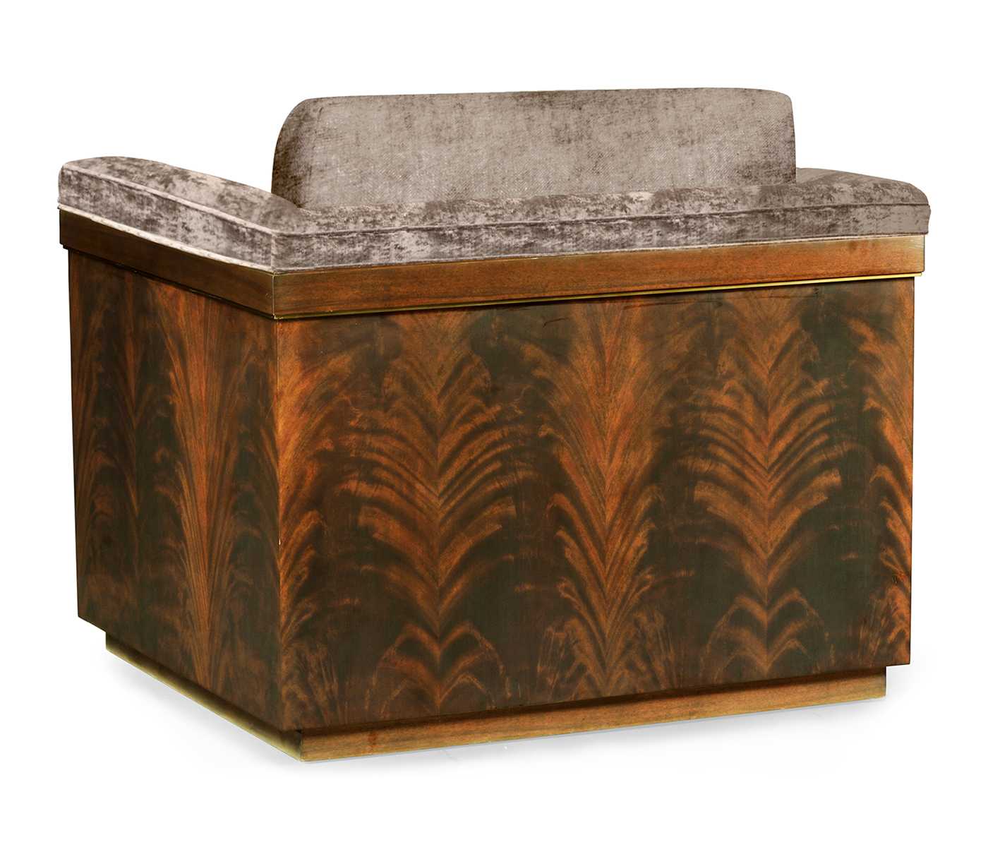 Antique Mahogany Brown High Lustre Chair