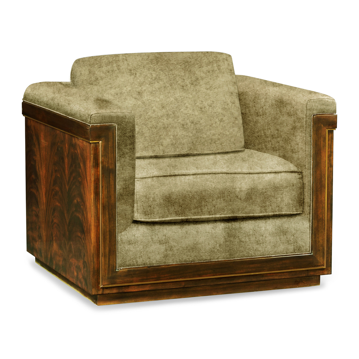 Antique Mahogany Brown High Lustre Chair