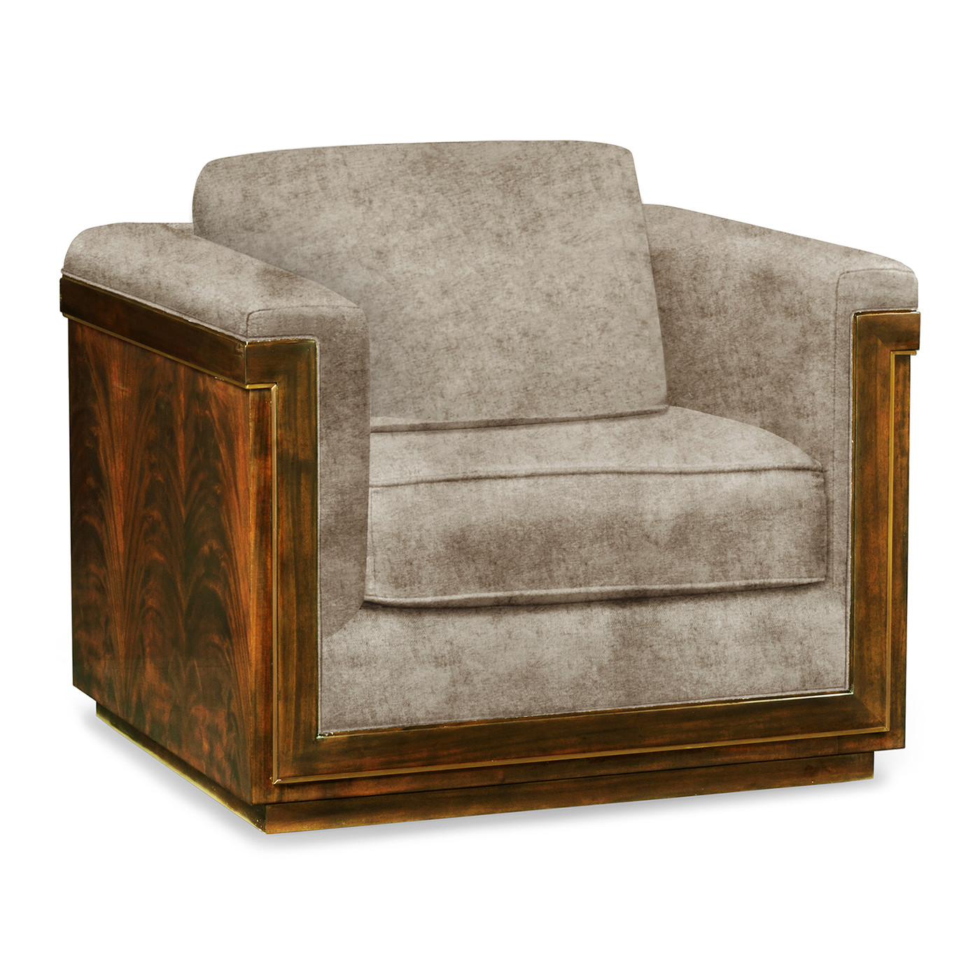 Antique Mahogany Brown High Lustre Chair