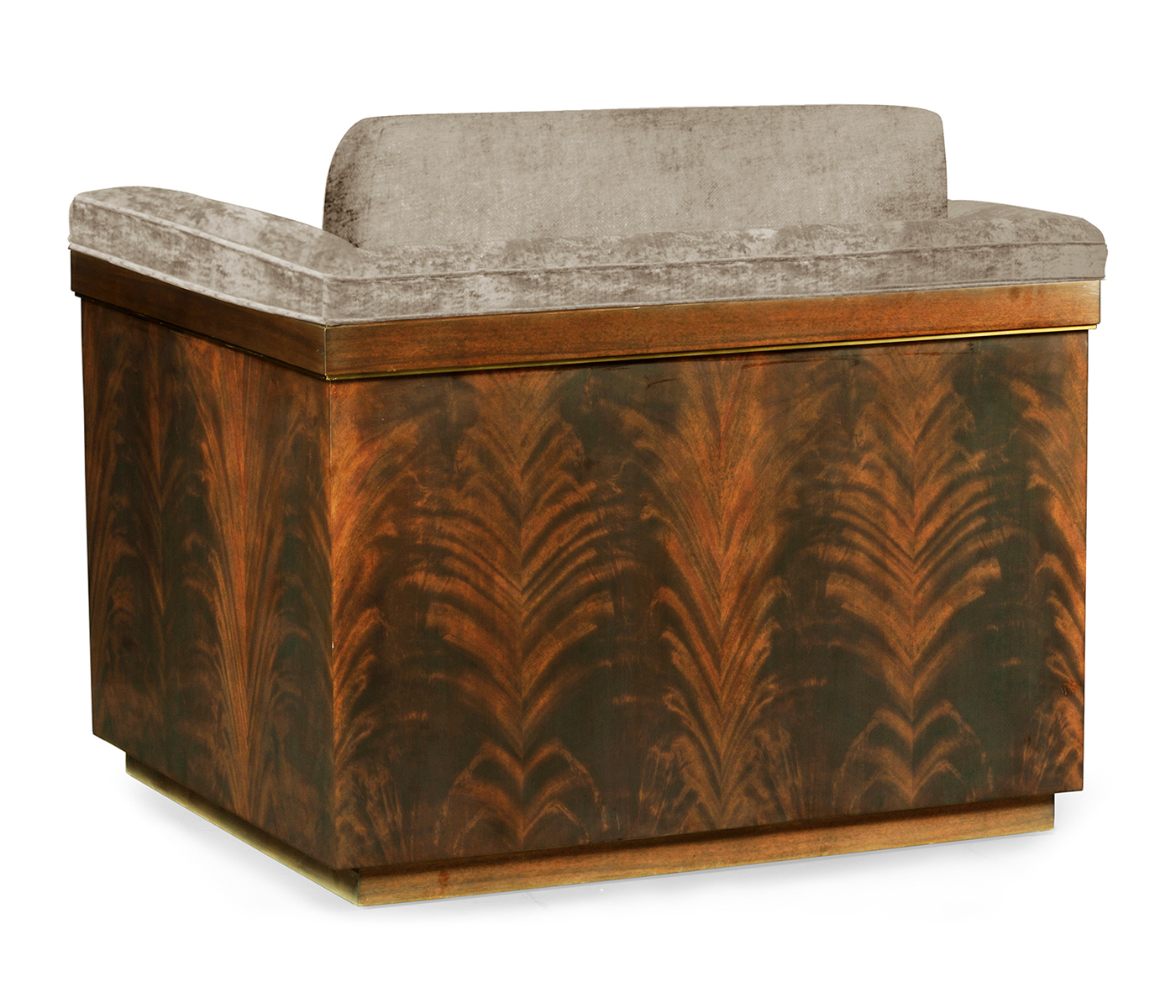 Antique Mahogany Brown High Lustre Chair