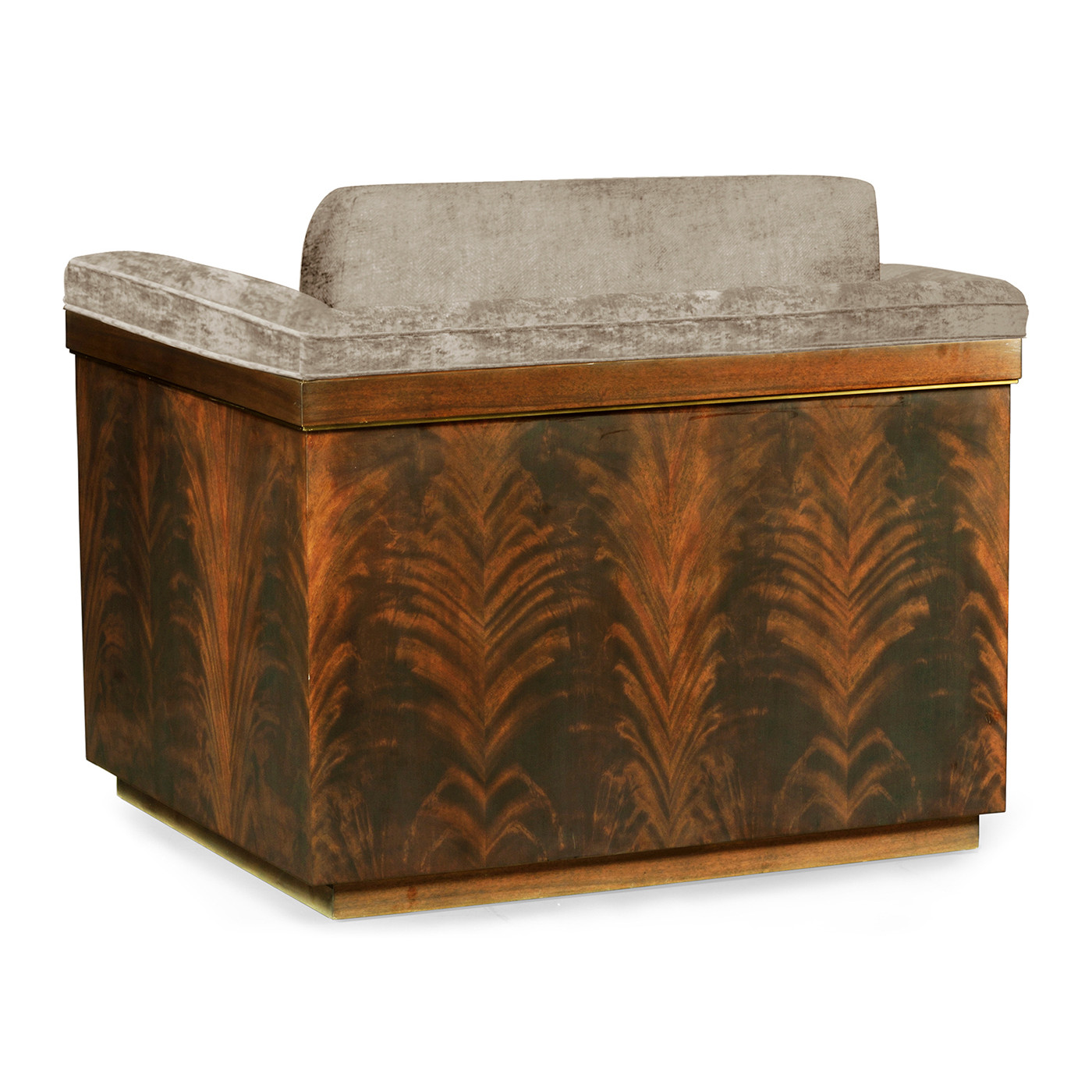 Antique Mahogany Brown High Lustre Chair