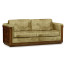 Antique Mahogany Brown High Lustre Sofa