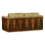 Antique Mahogany Brown High Lustre Sofa