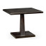 Square Dark Brown Ash Dining Table 35