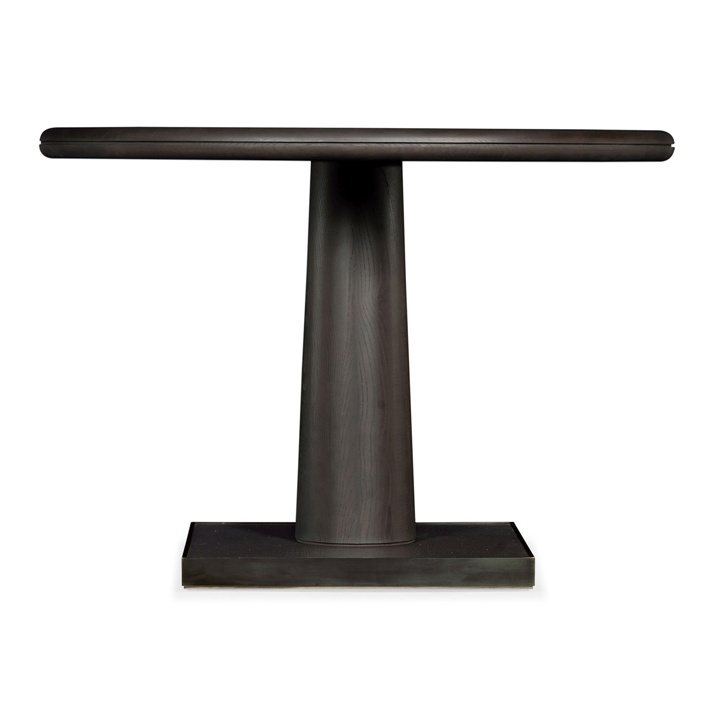 Round Dark Brown Ash Dining Table 41