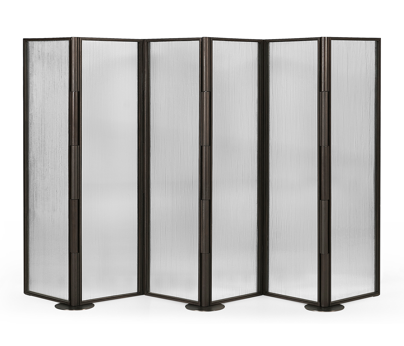 Dark Brown Ash & Grooved Glass Screen