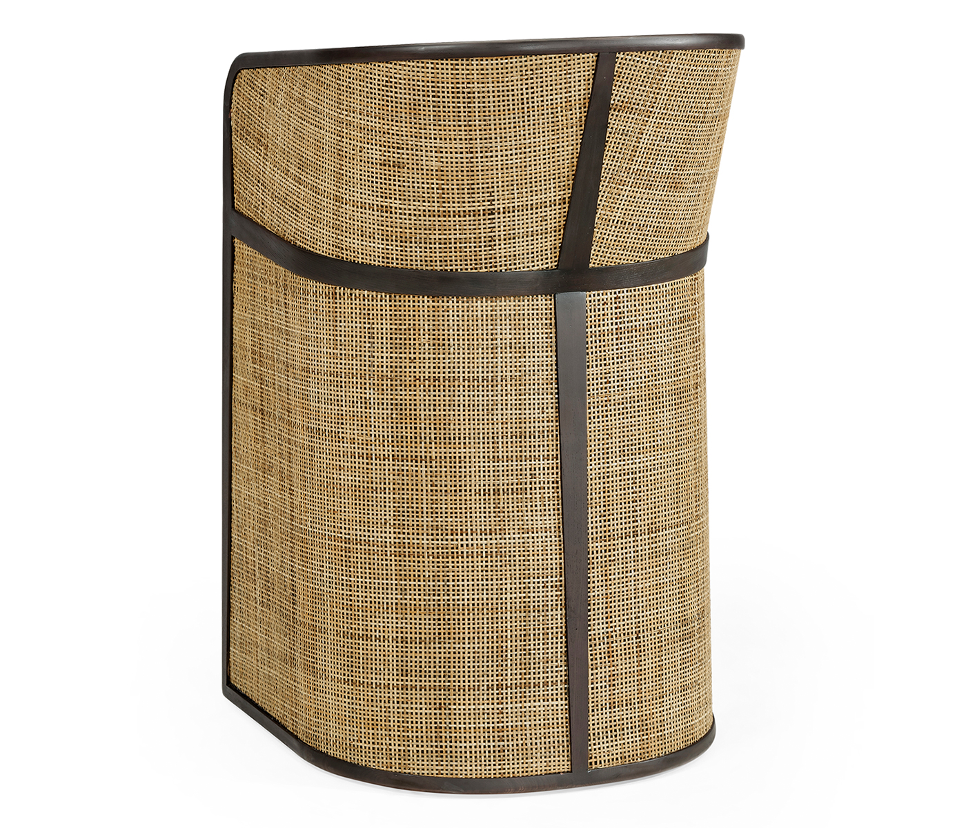 Dark Brown Ash Tub Bar Stool