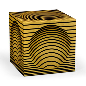Op Art Bright Satinwood Cube