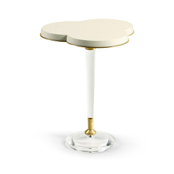Trefoil Ivory & Acrylic Wine table