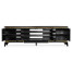 Modern Asian Smoky Black & Gold Entertainment Cabinet