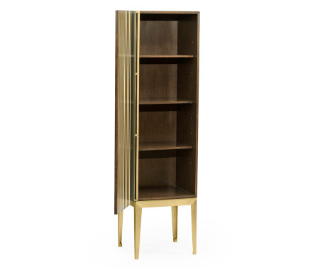 Op Art Diamond Bright Satinwood Left Storage Cabinet
